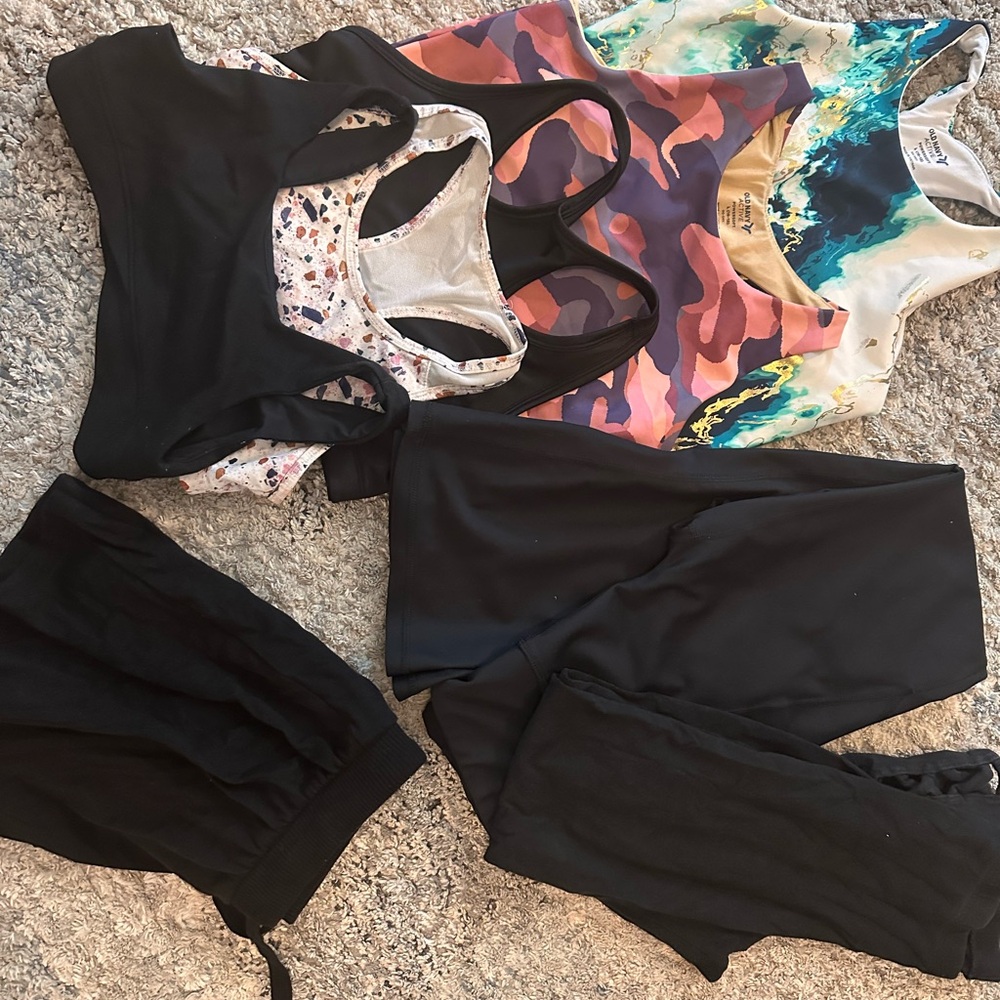 Girls Activewear Old Navy sports bra - Black, Multicolor, Pink Camo
